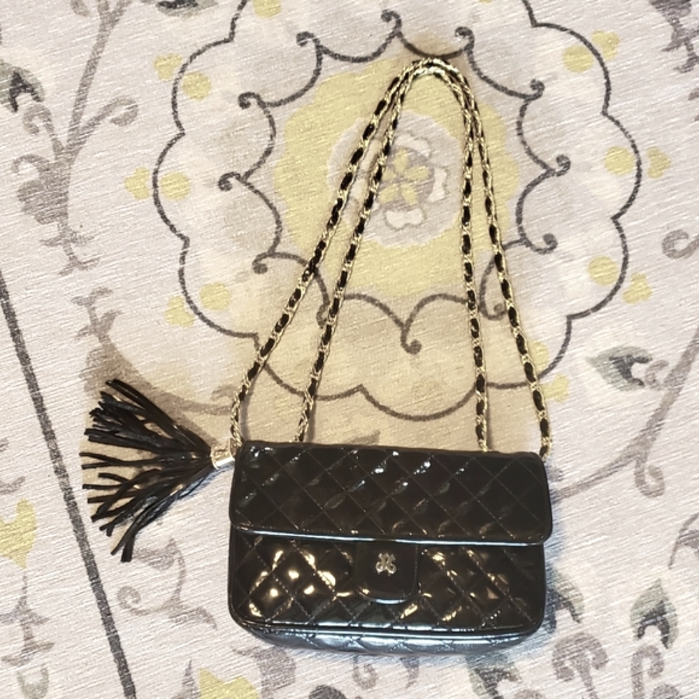 Jay Herbert Black Patent Purse🖤⚜️🖤